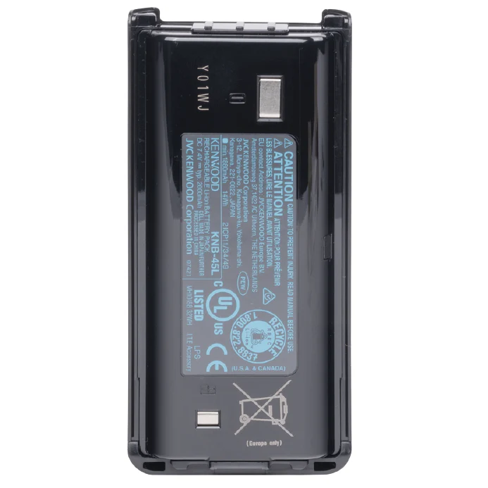 Kenwood KNB-45L 22 Hour Life - 2000 mAh Battery Li-Ion - Same As Supplied With 200L, 300, 400 series - Image 3